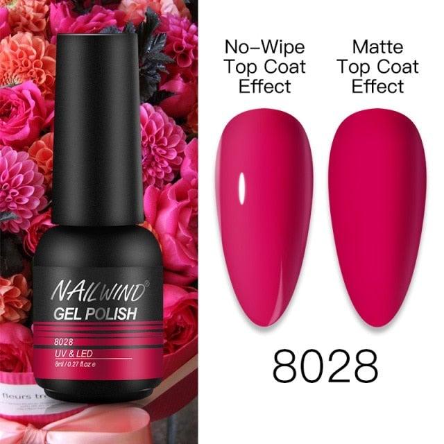 NEW TREND Modern fashion Red Gel Nail Polish For Nails  Permanent UV LED 8ml Matte Glossy High Quality Fashion Design For Women and Ladies Stevvex