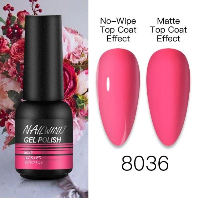 NEW TREND Modern fashion Red Gel Nail Polish For Nails  Permanent UV LED 8ml Matte Glossy High Quality Fashion Design For Women and Ladies Stevvex