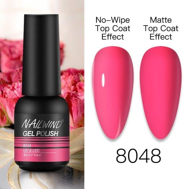 NEW TREND Modern fashion Red Gel Nail Polish For Nails  Permanent UV LED 8ml Matte Glossy High Quality Fashion Design For Women and Ladies Stevvex