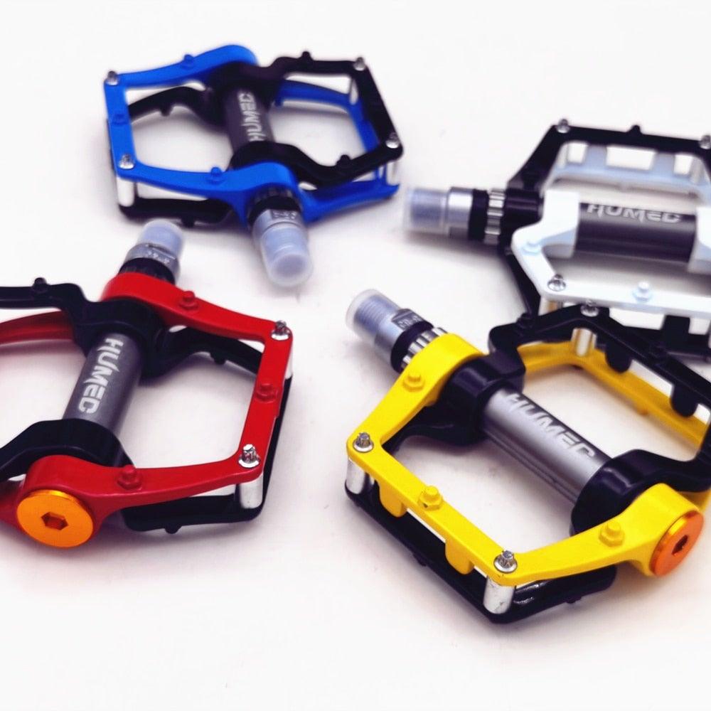 New Bicycle Pedals magnesium Aluminum alloy Pedal MTB Road Bike Pedals 5 colors optional  Pedals Mountain Bike Pedals Lightweight Alloy Fiber Bicycle Platform Pedals Stevvex