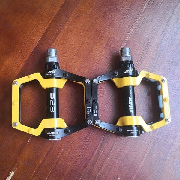 New Bicycle Pedals magnesium Aluminum alloy Pedal MTB Road Bike Pedals 5 colors optional  Pedals Mountain Bike Pedals Lightweight Alloy Fiber Bicycle Platform Pedals Stevvex