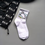 2022 New Fashion Cartoon Patterned Short Funny Cotton Socks Cute Animal Dinosaur Socks For Ladies Funny College Wind Concise Socks For Men And Women Stevvex