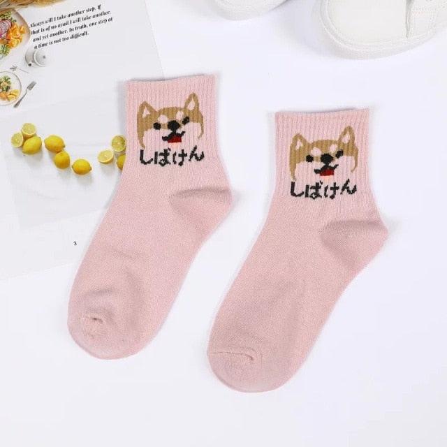 2022 New Fashion Cartoon Patterned Short Funny Cotton Socks Cute Animal Dinosaur Socks For Ladies Funny College Wind Concise Socks For Men And Women Stevvex