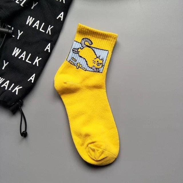 2022 New Fashion Cartoon Patterned Short Funny Cotton Socks Cute Animal Dinosaur Socks For Ladies Funny College Wind Concise Socks For Men And Women Stevvex