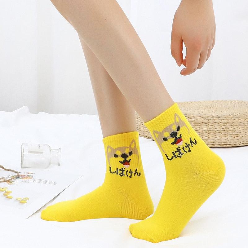 2022 New Fashion Cartoon Patterned Short Funny Cotton Socks Cute Animal Dinosaur Socks For Ladies Funny College Wind Concise Socks For Men And Women Stevvex