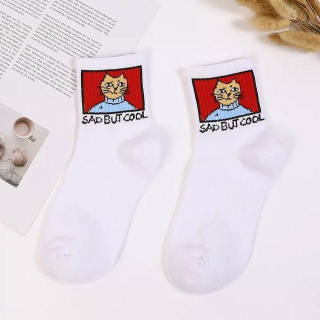 2022 New Fashion Cartoon Patterned Short Funny Cotton Socks Cute Animal Dinosaur Socks For Ladies Funny College Wind Concise Socks For Men And Women Stevvex