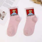 2022 New Fashion Cartoon Patterned Short Funny Cotton Socks Cute Animal Dinosaur Socks For Ladies Funny College Wind Concise Socks For Men And Women Stevvex