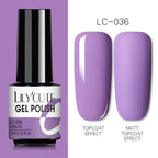 2022 New Fashion Purple Womens Nail Gel 7ml Permanent UV LED Base Matte Glossy Luxury Colorful Effect Nail Gel for Women and Girls Stevvex