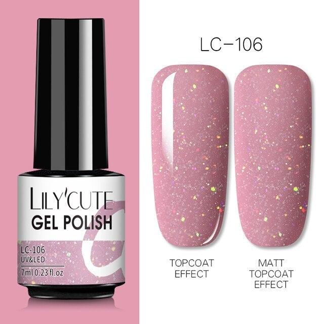 2022 New Fashion Purple Womens Nail Gel 7ml Permanent UV LED Base Matte Glossy Luxury Colorful Effect Nail Gel for Women and Girls Stevvex