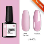 TREND Matte 7.5ML Nail Gel Polish Base Matte Coat UV LED Home Manicure Luxury Matte Design Luxury Nail Gel For Womens and Girls Stevvex