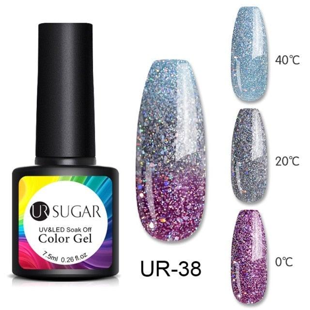 2022 NEW Purple Gel Nail Polish UV Color Changing Gel Nail Polish Stylish Three Layer Effect For Womens Stevvex