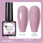 2022 New Reflective Glitter Nail Gel 8ml  Permanent UV/LED Glossy Effect Popular Diamond Nail Gel Design For Womens
