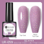 2022 New Reflective Glitter Nail Gel 8ml  Permanent UV/LED Glossy Effect Popular Diamond Nail Gel Design For Womens