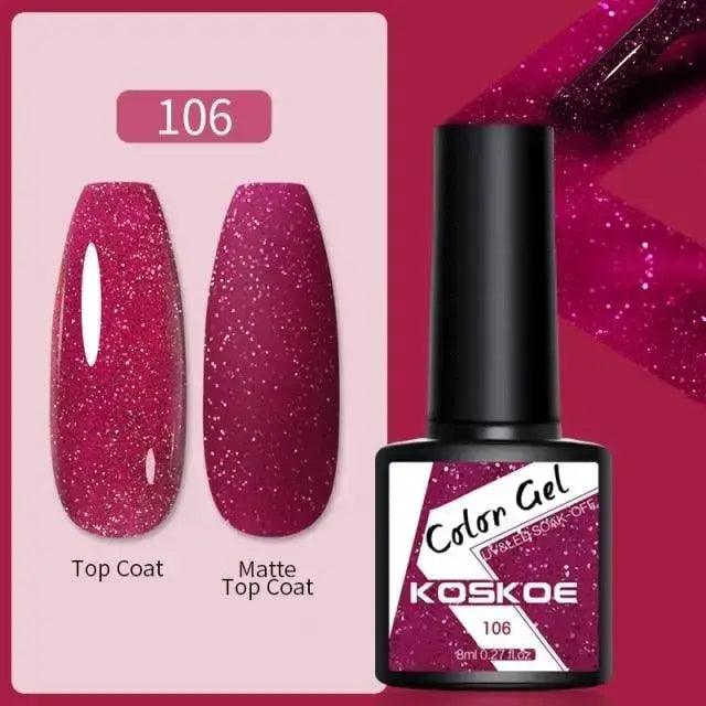 Spring Summer Nail Gel Polish Colorful UV LED Diamond Stylish Glossy and Matte Fashion Design For Womens Stevvex