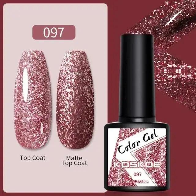 Spring Summer Nail Gel Polish Colorful UV LED Diamond Stylish Glossy and Matte Fashion Design For Womens Stevvex