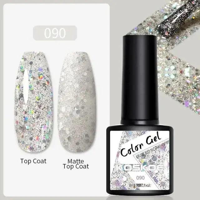 Spring Summer Nail Gel Polish Colorful UV LED Diamond Stylish Glossy and Matte Fashion Design For Womens Stevvex