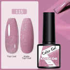 Spring Summer Nail Gel Polish Colorful UV LED Diamond Stylish Glossy and Matte Fashion Design For Womens Stevvex