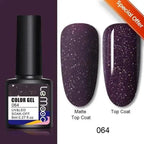Spring Summer Nail Gel Polish Colorful UV LED Diamond Stylish Glossy and Matte Fashion Design For Womens Stevvex