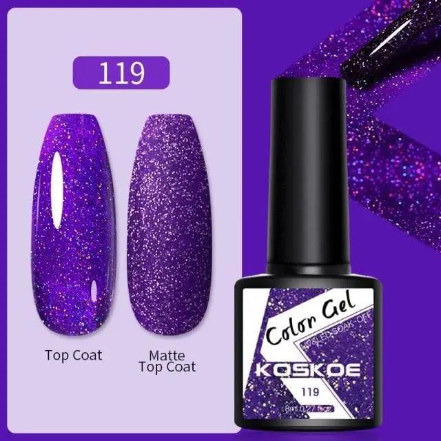 Spring Summer Nail Gel Polish Colorful UV LED Diamond Stylish Glossy and Matte Fashion Design For Womens Stevvex