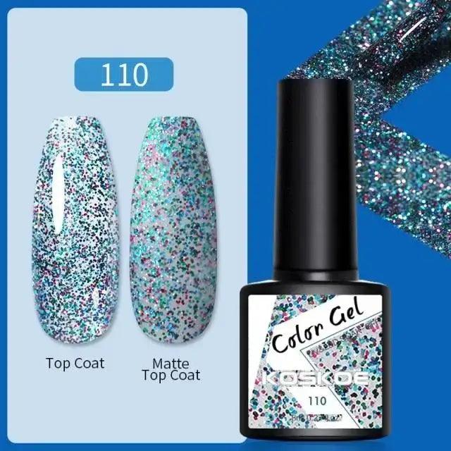 Spring Summer Nail Gel Polish Colorful UV LED Diamond Stylish Glossy and Matte Fashion Design For Womens Stevvex