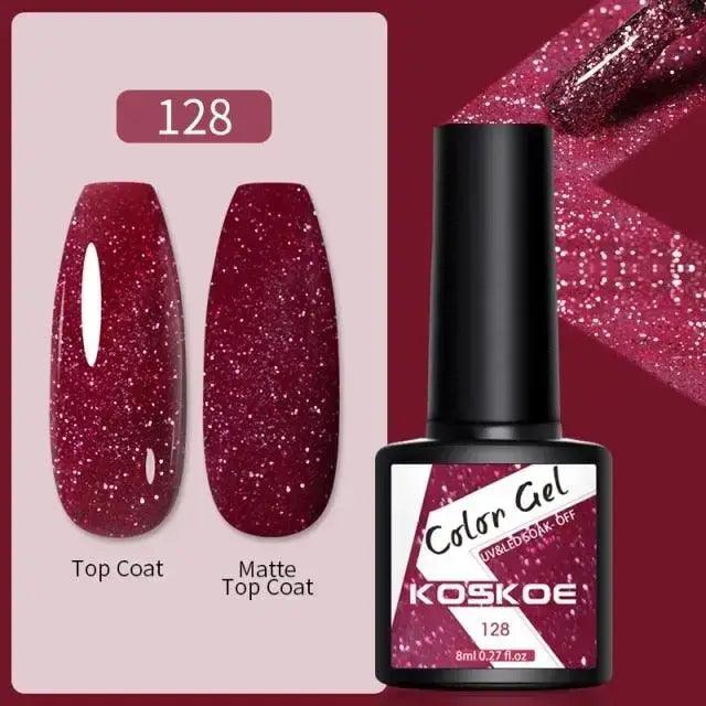 Spring Summer Nail Gel Polish Colorful UV LED Diamond Stylish Glossy and Matte Fashion Design For Womens Stevvex