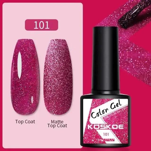Spring Summer Nail Gel Polish Colorful UV LED Diamond Stylish Glossy and Matte Fashion Design For Womens Stevvex