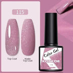Spring Summer Nail Gel Polish Colorful UV LED Diamond Stylish Glossy and Matte Fashion Design For Womens Stevvex