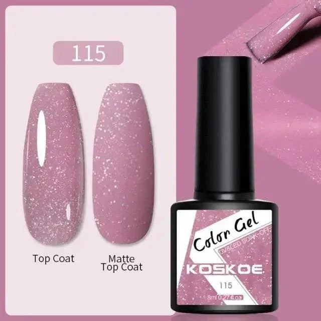 Spring Summer Nail Gel Polish Colorful UV LED Diamond Stylish Glossy and Matte Fashion Design For Womens Stevvex