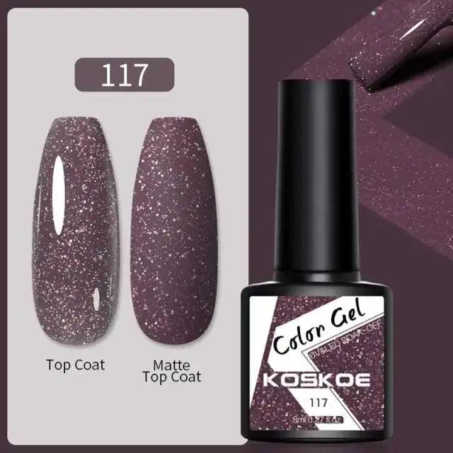 Spring Summer Nail Gel Polish Colorful UV LED Diamond Stylish Glossy and Matte Fashion Design For Womens Stevvex
