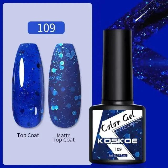 Spring Summer Nail Gel Polish Colorful UV LED Diamond Stylish Glossy and Matte Fashion Design For Womens Stevvex