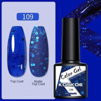 Spring Summer Nail Gel Polish Colorful UV LED Diamond Stylish Glossy and Matte Fashion Design For Womens Stevvex