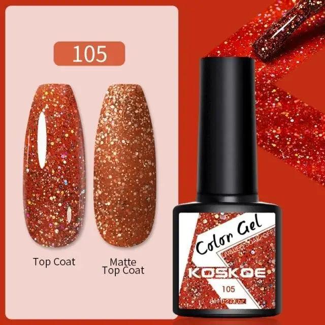 Spring Summer Nail Gel Polish Colorful UV LED Diamond Stylish Glossy and Matte Fashion Design For Womens Stevvex