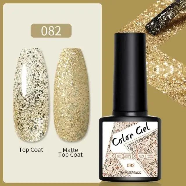Spring Summer Nail Gel Polish Colorful UV LED Diamond Stylish Glossy and Matte Fashion Design For Womens Stevvex