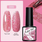 Spring Summer Nail Gel Polish Colorful UV LED Diamond Stylish Glossy and Matte Fashion Design For Womens Stevvex
