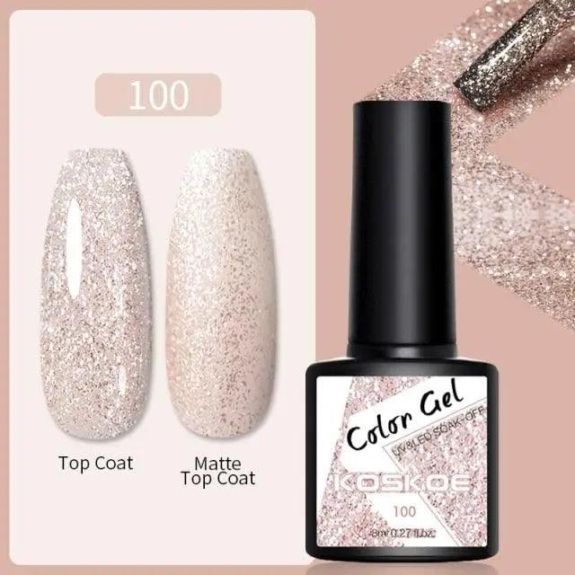 Spring Summer Nail Gel Polish Colorful UV LED Diamond Stylish Glossy and Matte Fashion Design For Womens Stevvex