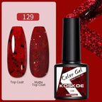Spring Summer Nail Gel Polish Colorful UV LED Diamond Stylish Glossy and Matte Fashion Design For Womens Stevvex