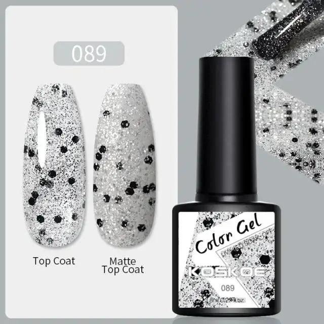 Spring Summer Nail Gel Polish Colorful UV LED Diamond Stylish Glossy and Matte Fashion Design For Womens Stevvex