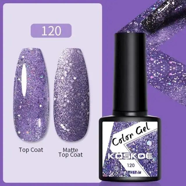 Spring Summer Nail Gel Polish Colorful UV LED Diamond Stylish Glossy and Matte Fashion Design For Womens Stevvex