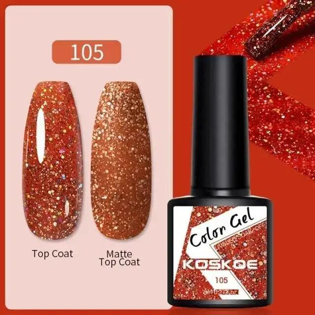 Spring Summer Nail Gel Polish Colorful UV LED Diamond Stylish Glossy and Matte Fashion Design For Womens Stevvex