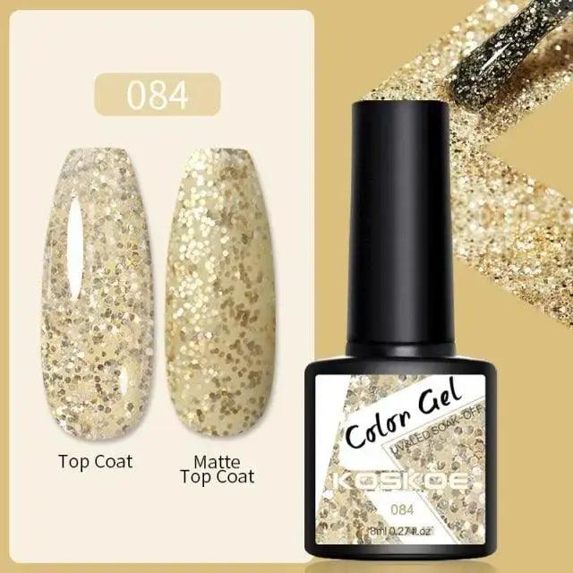 Spring Summer Nail Gel Polish Colorful UV LED Diamond Stylish Glossy and Matte Fashion Design For Womens Stevvex