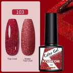 Spring Summer Nail Gel Polish Colorful UV LED Diamond Stylish Glossy and Matte Fashion Design For Womens Stevvex