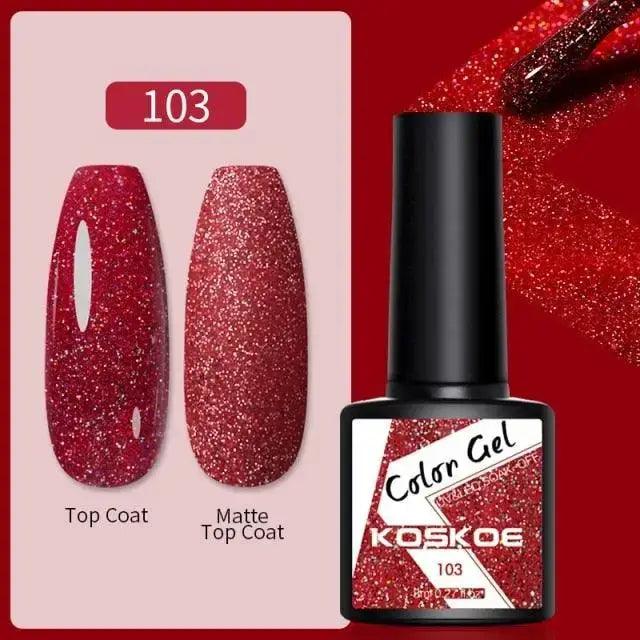 Spring Summer Nail Gel Polish Colorful UV LED Diamond Stylish Glossy and Matte Fashion Design For Womens Stevvex
