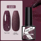 Spring Summer Nail Gel Polish Colorful UV LED Diamond Stylish Glossy and Matte Fashion Design For Womens Stevvex