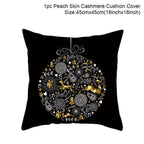 2022 Santa Claus Christmas Pillowcase Decor For Home Christmas Throw Pillow Covers Decorative Snowman Santa Claus Pillow Covers Linen Cushion Cover Couch Pillow Cases Merry Christmas Ornament Xmas Gifts 45x45CM Stevvex