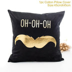 2022 Santa Claus Christmas Pillowcase Decor For Home Christmas Throw Pillow Covers Decorative Snowman Santa Claus Pillow Covers Linen Cushion Cover Couch Pillow Cases Merry Christmas Ornament Xmas Gifts 45x45CM Stevvex