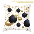 2022 Santa Claus Christmas Pillowcase Decor For Home Christmas Throw Pillow Covers Decorative Snowman Santa Claus Pillow Covers Linen Cushion Cover Couch Pillow Cases Merry Christmas Ornament Xmas Gifts 45x45CM Stevvex
