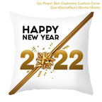 2022 Santa Claus Christmas Pillowcase Decor For Home Christmas Throw Pillow Covers Decorative Snowman Santa Claus Pillow Covers Linen Cushion Cover Couch Pillow Cases Merry Christmas Ornament Xmas Gifts 45x45CM Stevvex