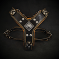 The ''Eros'' harness Black & Orange Small to Medium Size - SJB-DIAMOND ELITES