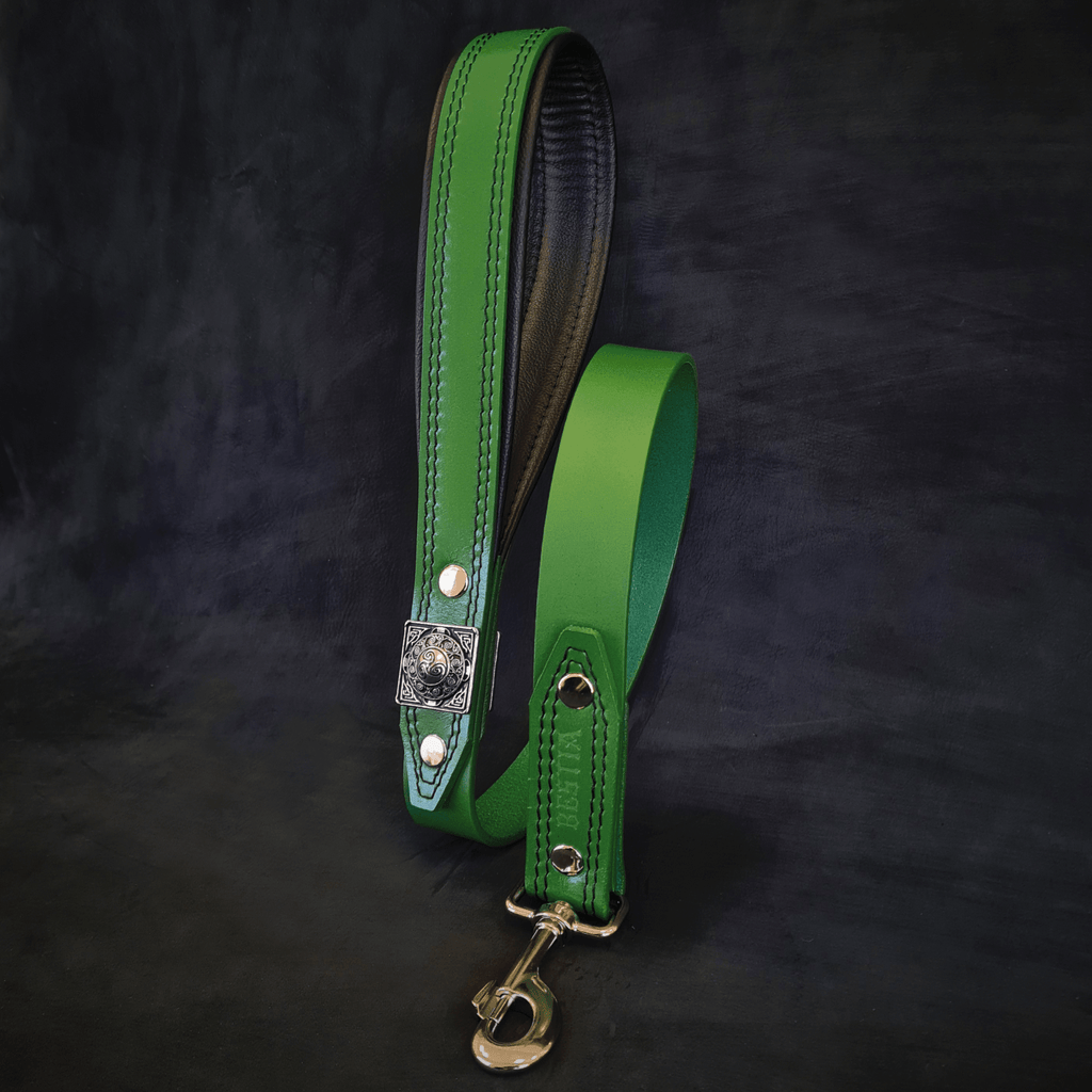 ''Eros'' leash GREEN - SJB-DIAMOND ELITES