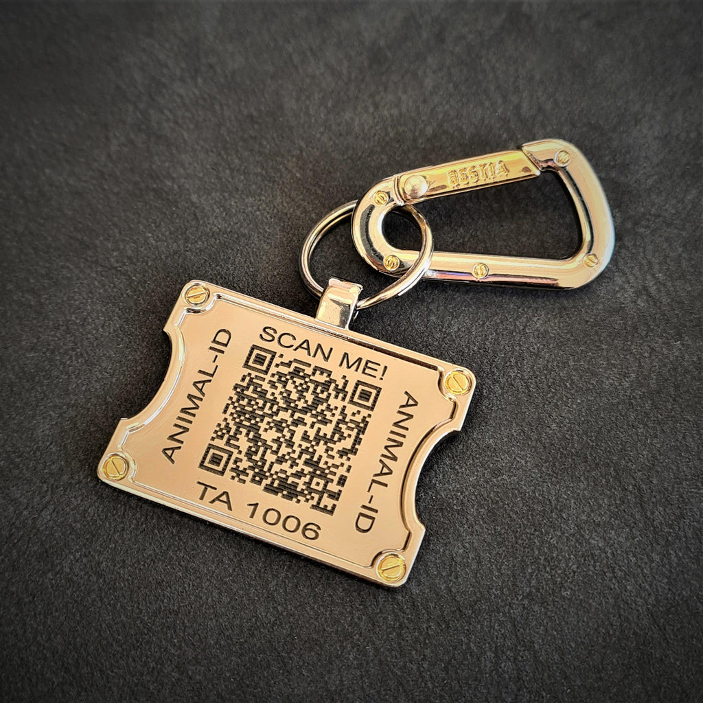 Bestia QR Dog ID Tag - SJB-DIAMOND ELITES